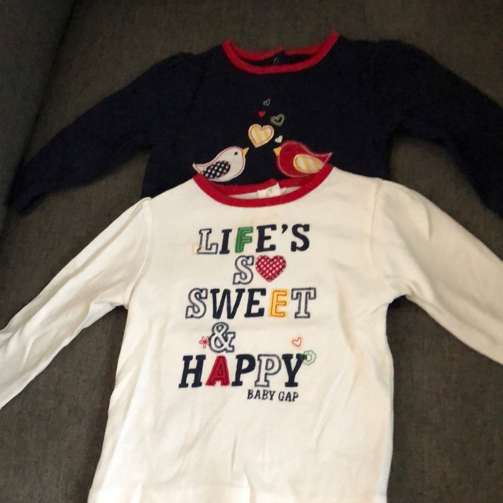 Baby Gap Girls Long Sleeve T- shirts